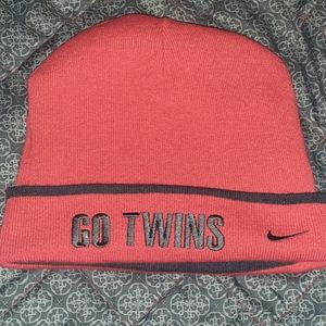 90s Nike Reversible Minnesota Twins Winter Knit Beanie Cap Hat
